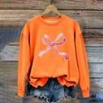 thumbnail image 2 of Miluxas Bow Sweatshirt Girls Valentine Tops Long Sleeve Crew Neck Pullover Tops Cute Love Print Casual Sweatshirts, 2 of 7