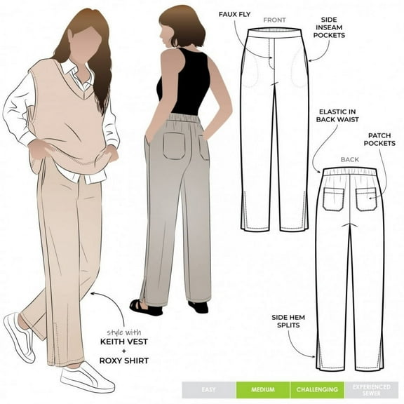 Style Arc Sewing Pattern Bennet Pant Women