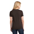 thumbnail image 2 of Port & Company Ladies Core Cotton Tee-XS (Dark Chocolate Brown), 2 of 6