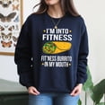 thumbnail image 4 of EcoLoom Im Into Fitness National Burrito Day Midweight Crewneck Sweatshirt Navy-L, 4 of 4