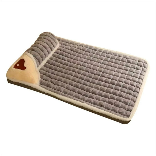 Estera para Cama para Perros, la Columna Cervical, Casa para Perros Desmontable, Comodidad Interior, Suministros para Mascotas, Gris, L