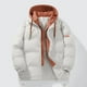 thumbnail image 1 of Parkas de manga larga de moda para mujer, chaqueta con capucha y cordón de color liso con cremallera y manga larga, abrigo de invierno, blusa de poliéster para mujer, 1 of 3