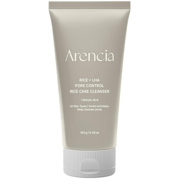 Tarta de arroz Cleanser ARENCIA Rice + LHA Pore Control, 150 ml