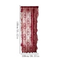 thumbnail image 3 of Aonerit 39*59in Lace Sheer Curtain, Floral Rod Pocket Window Panel, French Country Voile Drapes, Semi Sheer Privacy Curtains For Living Room Bedroom Kitchen, 3 of 6