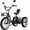 Black, variant on MOONCOOL Folding Electric Trike w/ Storage Bags , 48V Peak 1350W 3 Wheel Electric Bike for Adults, 20"x4.0" Fat Tire 7 Speed Electric Tricycle with 14.5Ah Battery, Rear Differential, Aluminum Frame