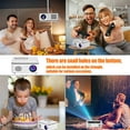 thumbnail image 2 of Mini Projector, Portable Movie Projector Supported 1080P, Home Theater Video Projectors Compatible with HDMI, USB, SD Card, AV, TV Box, 2 of 7