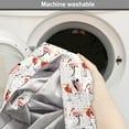 thumbnail image 2 of Flamingo Dog Crate Cover, Various Exotic Birds Drawing Continuous Hand Drawn Pattern, Easy to Use Pet Kennel Cover Small Dogs Puppies Kittens, 7 Sizes, Blush Vermilion, by Ambesonne, 2 of 6