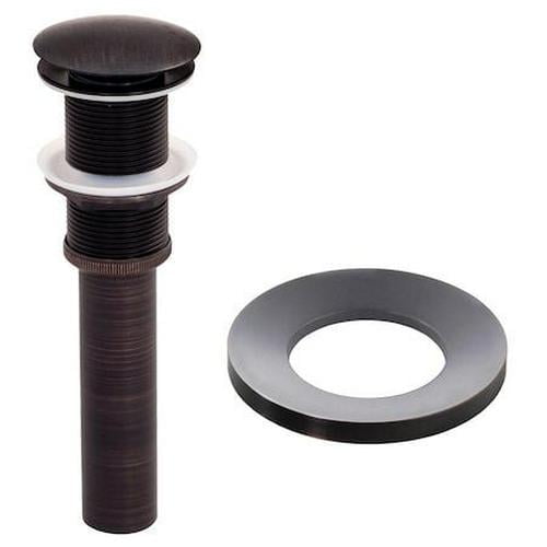 Novatto Vessel Sink Pop-Up Drain and Mounting Ring, Oil Rubbed Bronze