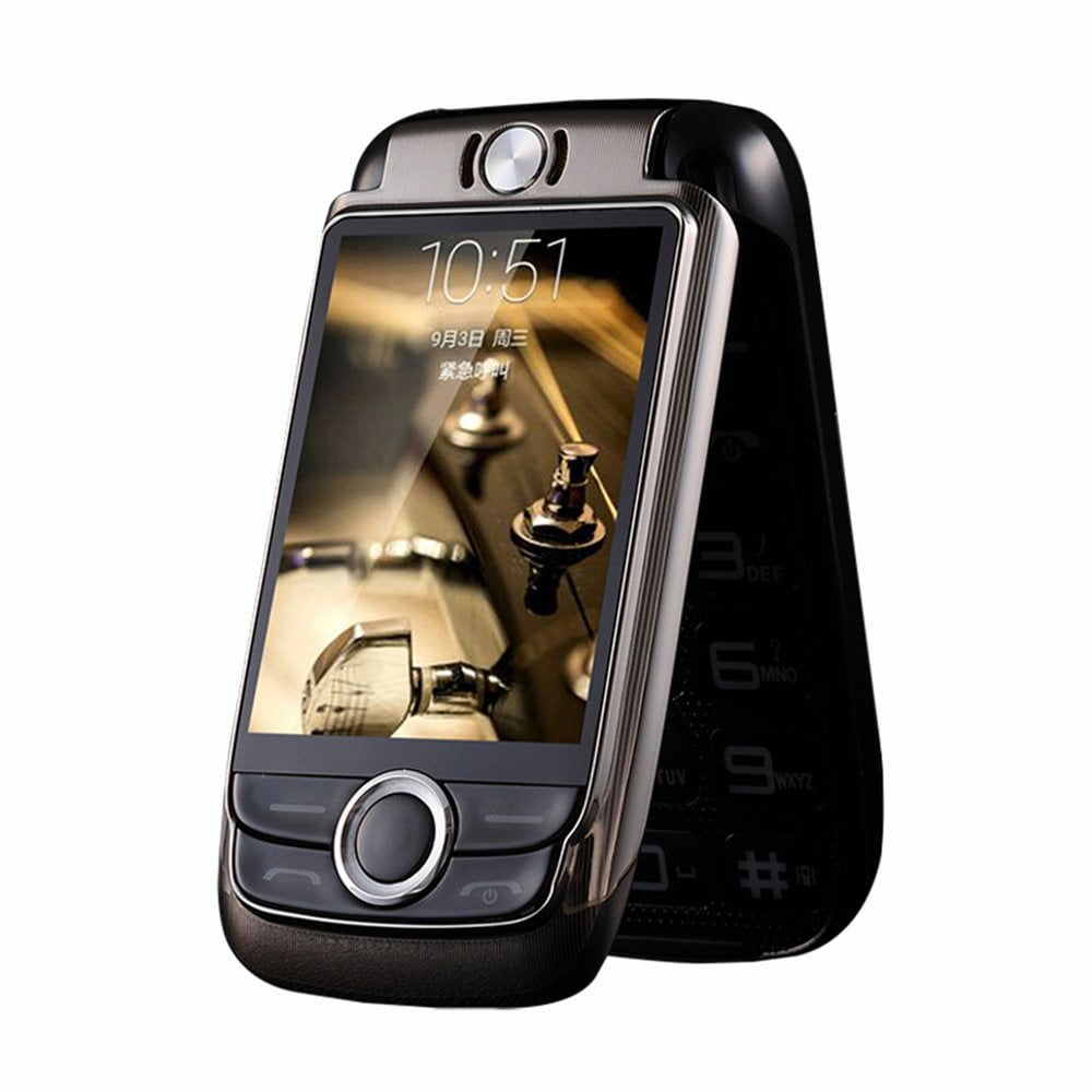 V998 Touch Dual Screen Flip Phone For The Elderly Flip Design 2000Mah