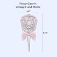 thumbnail image 3 of Espejo de mano Flower Knows Shell's Jewel vintage Princess Pink, 3 of 7