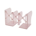 thumbnail image 2 of EGNMCR Closet Organizers and Storage, Organization and Storage, Storage Bins, Storage Containers Bookends For Students Clear Book Stand Desktop Book Organizer Great Designs Plastics Book Stand, 2 of 6