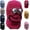 Burgundy, variant on Winter Thermal Hat with Glasses, Windproof Fleece 4 in 1 Hat with Detachable Face Mask for Ski Cycling Outdoor
