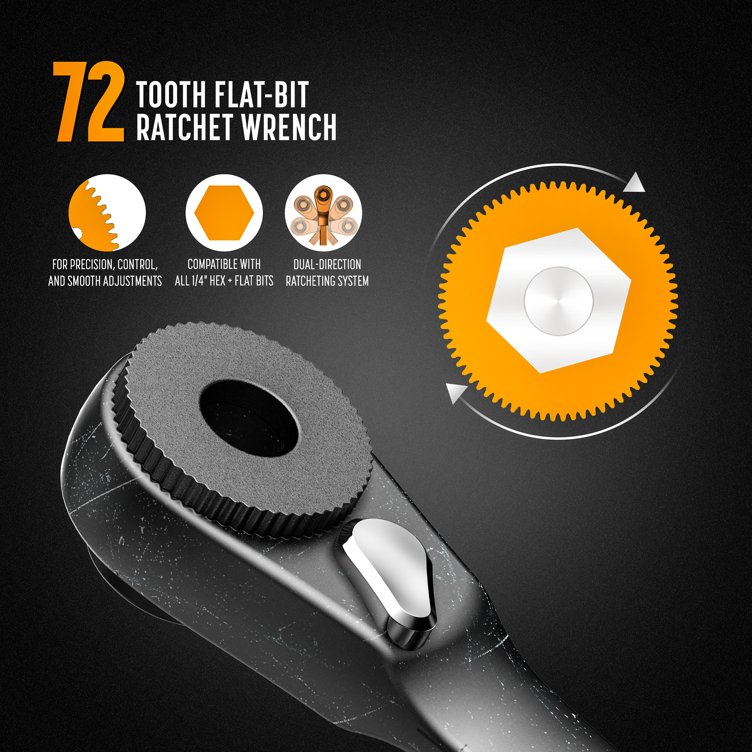 Galvanox Punte Per Occhiali Doppia Testa | Compatibili Leatherman Charge+ TTi, Charge+, Wave+ | 4 Pezzi In Acciaio S2
