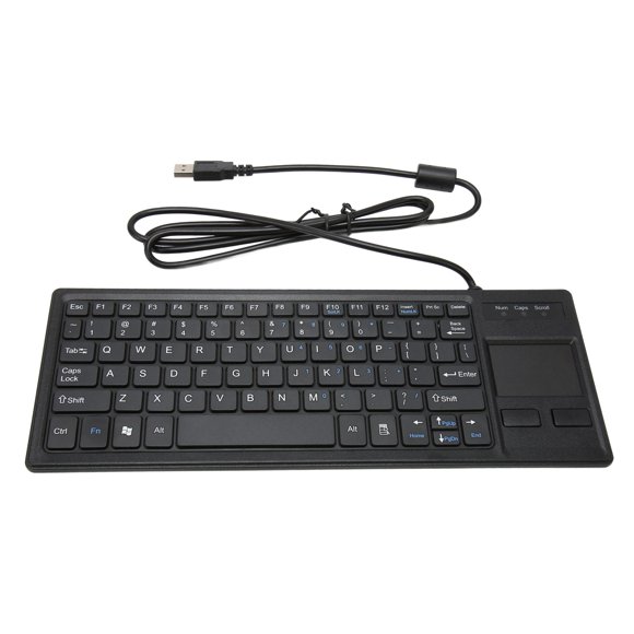 <p>Computer Keyboard, USB Connection Durable Mini Wired Touchpad Keyboard Ultra Thin ABS With HUB Function For Industrial</p>