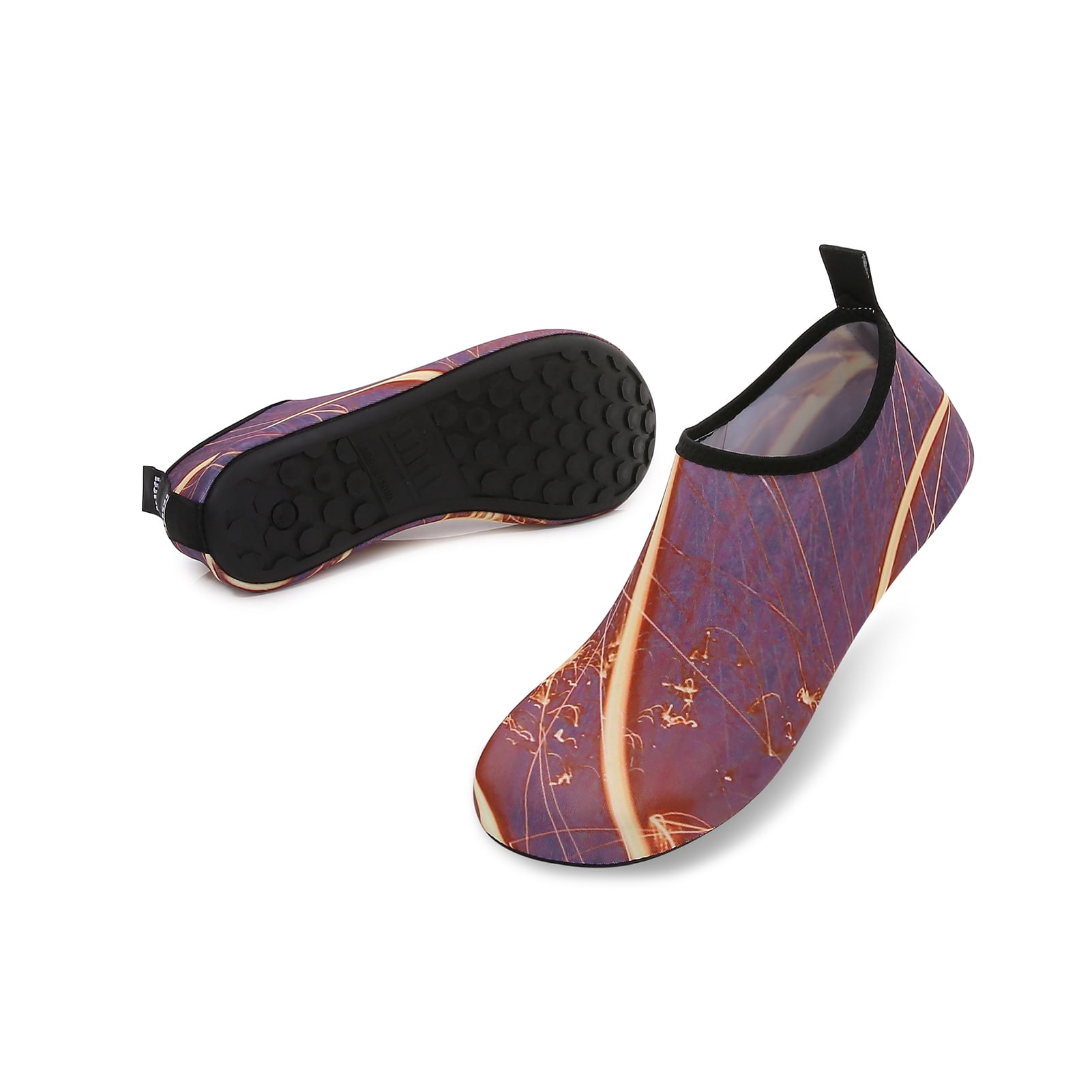 Men and Women a Slip On Barefoot Quick-Dry Beach Aqua Yoga Water Shoes (Spark/Red, 13-14 Women/10.5-11 Men)