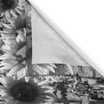 thumbnail image 3 of Ambesonne Modern Long Kitchen Curtains Sunflower Field Black And White A Single Yellow Flower Spring Landscape Individuality Two Panels Drapes With Rod Pocket Room Decor 55"" X 45"" Grey Yellow, 3 of 3