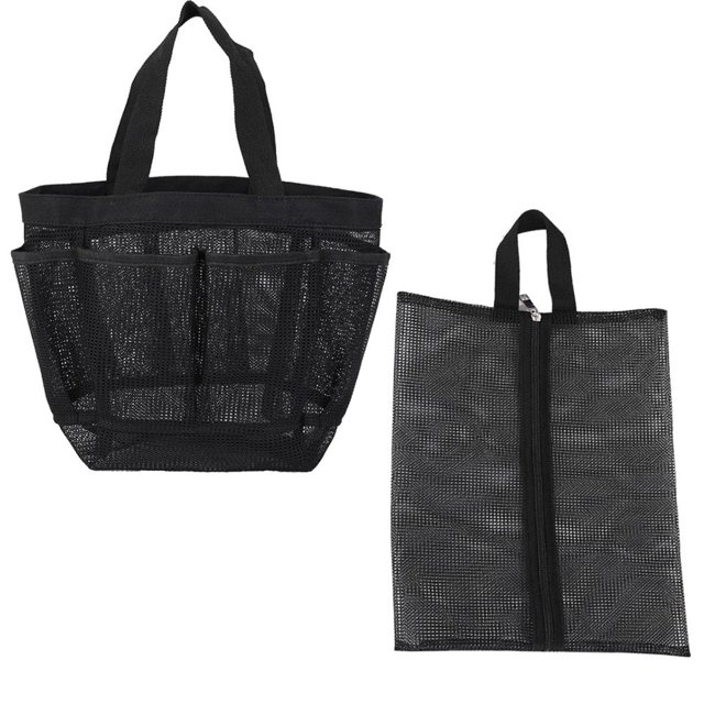 Bolsa De Playa De Malla De Mano Con Bolsa De Almacenamiento De Malla De 8 Bolsillos Para Uso De Baño De Viaje Deportivo seitruly HA036075-00