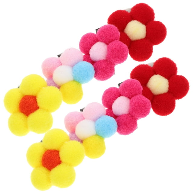 FENGGUIQU 12Ud Accesorios De Pom Pom De Poliéster Y Inoxidable Para Peinados Con Estilo