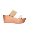 thumbnail image 5 of Chinese Laundry Wind Espadrille-Style Platform Sole Sandal-Tan/Cream Stretch (TAN/CREAM, 6), 5 of 5