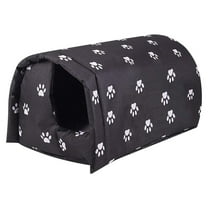 OAVQHLG3B Cat Houses for Outdoor Winter Outdoor Cat House Cat House Padded Cat House Foldable Stray Cat House Waterproof Oxford Pet Cave