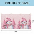 thumbnail image 5 of Pink Snowman 1 Piece Christmas Tree Winter Snowflake Magnetic Fluorescent Light Covers, 2x4 Ft, Magnetic Light Covers for Ceiling Lights Classroom Office Home Decor, 5 of 9