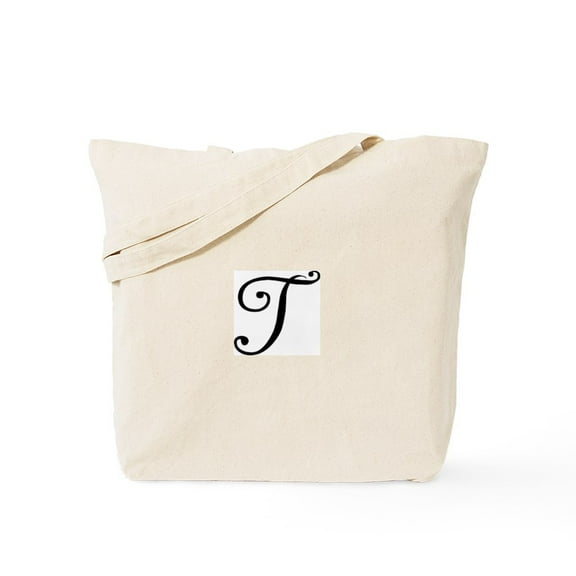 CafePress - Initial T Tote Bag - Unisex Canvas Tote Bag, Beige, 1-Piece