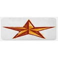 thumbnail image 1 of Prehistoric Country Kitchen Mat, Grunge Western Star Retro Style Worn Aged Retro Country Design, Plush Decorative Kitchen Mat with Non Slip Backing, 47" X 19", Redwood Marigold, by Ambesonne, 1 of 1