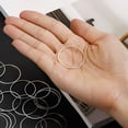 thumbnail image 4 of Unique Bargains 50 Pack 30mm Brass Hollow Circle Bezel Round Linking Rings(Bright Silver), 4 of 4