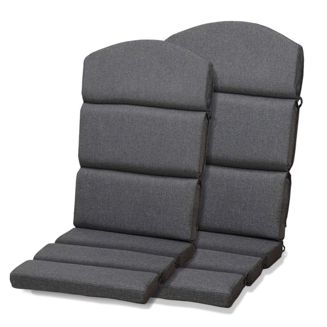 Aoodor Outdoor Adirondack Chair Cushions Set of 2, Water Resistant High Back Patio Rocking Chair Cushion