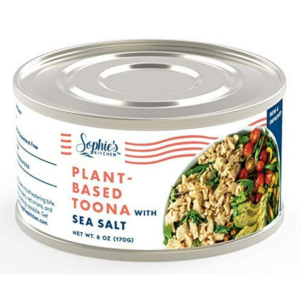 Sophie’s Kitchen PlantBased Toona (Tuna), 6 Pack of 6 Ounce Cans