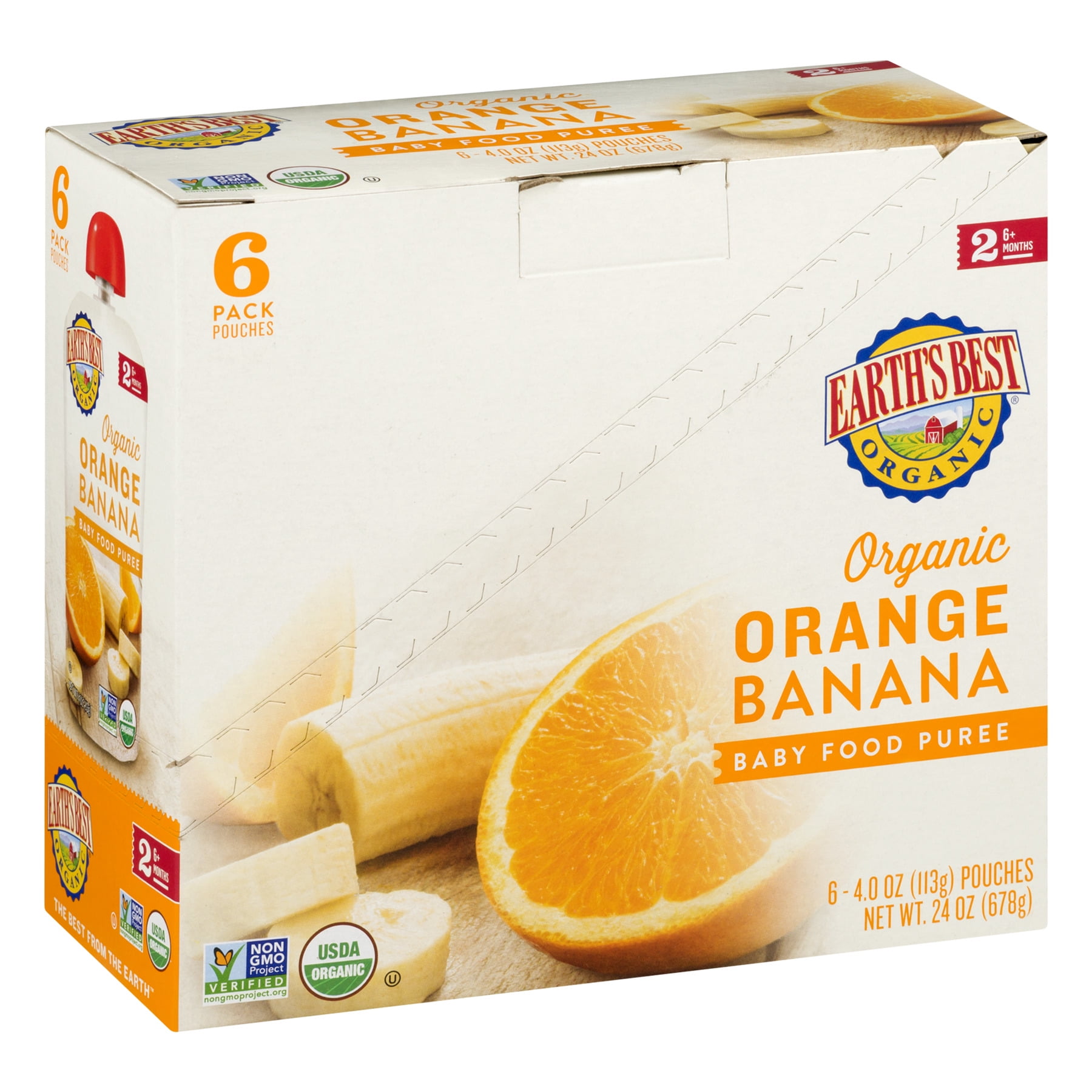 6 Pack Earth S Best Organic Stage 2 Orange Banana Baby Food Puree 4 Oz Pouch Walmart Com Walmart Com 6 Pack Earth S Best Organic Stage 2 Orange Banana Baby Food Puree 4 Oz Pouch Walmart Com Walmart Com