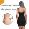 thumbnail image 5 of Slimming Full Length Shapewear Slips Nude Straight Tube Dress Body Shaper Women Skinny Under Dresses Underwire Cup Black Pink, 5 of 5