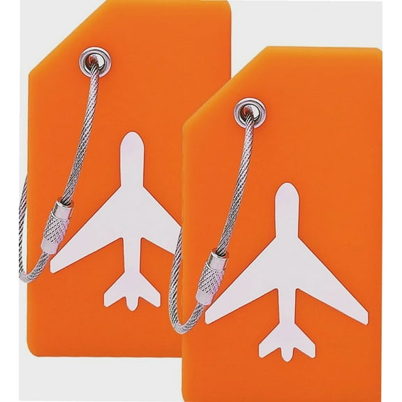 "Silicone Luggage Tag with Name ID Card Perfect to Quickly Spot Luggage Suitcase"