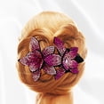 thumbnail image 5 of Nuevo clip de pico de pato con flores de diamantes de imitación, grande, coreano, elegante, para dama, elegante, pasador para el cabello, accesorios para el cabello, elegante clip para cola de moño pa, 5 of 5