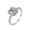 Silver, variant on YYKihy Square Diamond Ring For Women S925 Ring Zircon Couple Square Diamond Ring