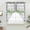 Sage Green Grey, variant on Eucalyptus Leaves Swag Curtains for Kitchen/Bedroom/Living Room, Sage Green Plaid Watercolor Scalloped Curtains 63 Inch Long, Rod Pocket Window Swag Topper Curtains Valances 2 Panels Set 36"x63"