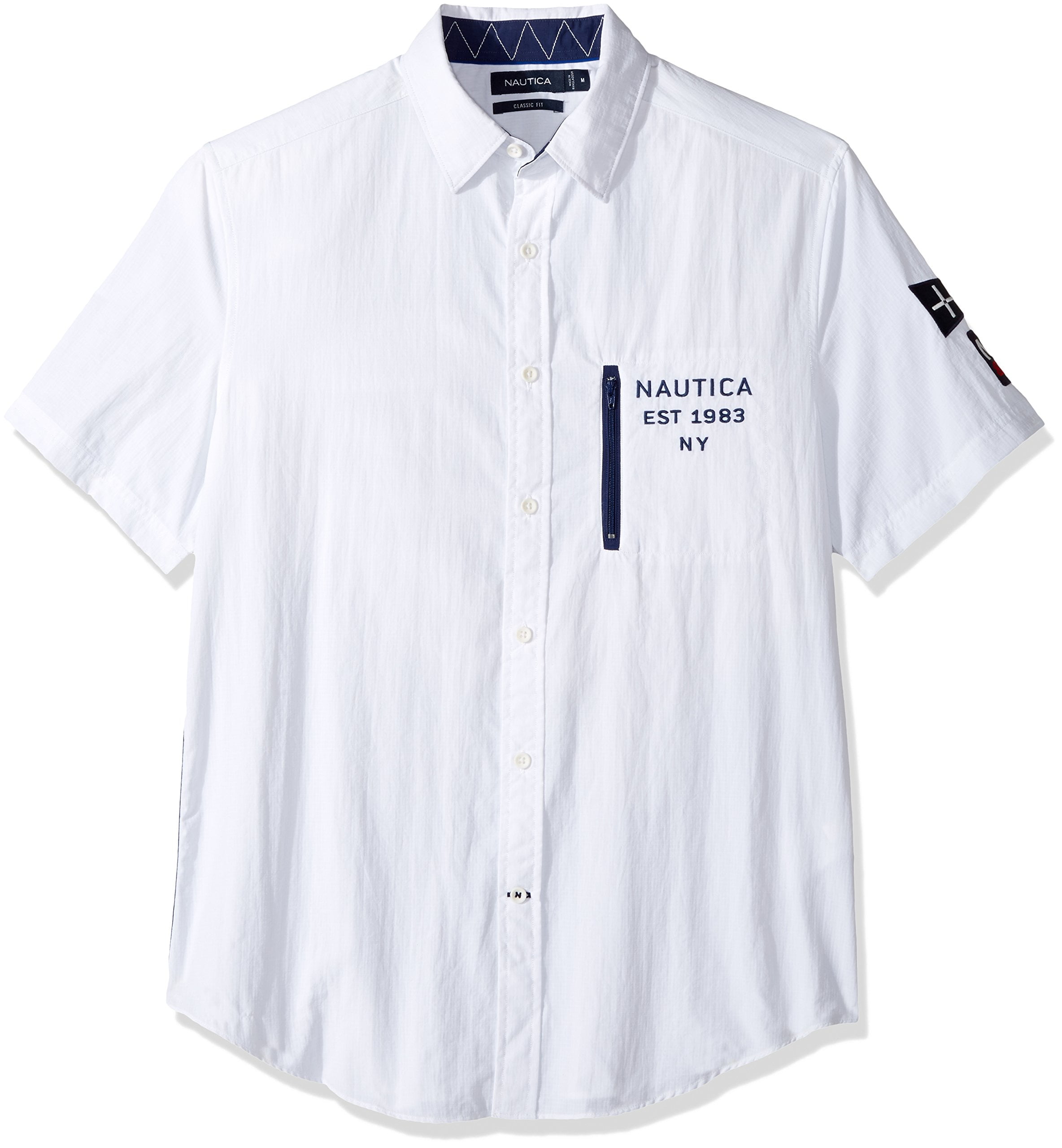 nautica men's short sleeve shirts