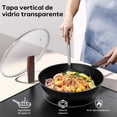 thumbnail image 2 of Sartén Wok de 13 Pulgadas con Tapa, Wok de Acero al Carbono para Estufas de Inducción, Eléctricas y de Gas, 2 of 8