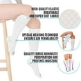 thumbnail image 4 of Dosaele Anti Embolism Compression Stockings  Knee High Unisex Ted Hose Socks 15-20 mmHg Moderate Level（X-Large）, 4 of 7
