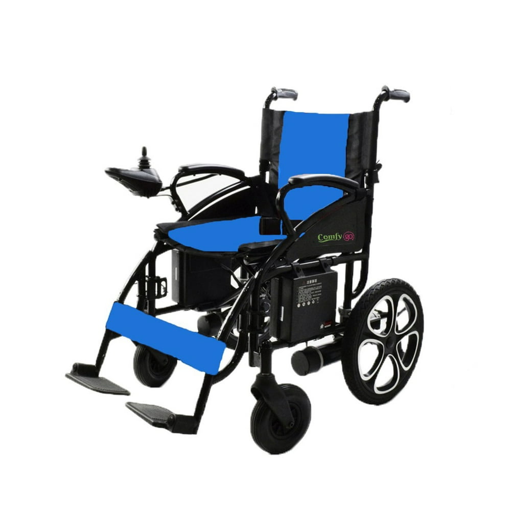 ComfyGO Heavy Duty Powerful Dual Motor Foldable Electric Wheelchair