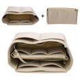 thumbnail image 2 of Inserción organizadora de bolsos para bolsos, organizador de inserción de bolsa de fieltro suavizado para bolso de mano, organizador de bolsos compatible, 2 of 5