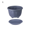 thumbnail image 2 of Travelwant Plastic Plants Nursery Pots Reusable Plant Seeding Nursery Pot ，Colorful Flower Plant Container Seed Starting Pots with Pallet, 2 of 7