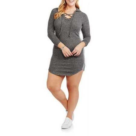 Junior Plus Lace Up Hoodie Dr