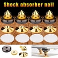 thumbnail image 2 of Clavos De Altavoz Chapados En Oro Soportes De Altavoz Cd Audio Subwoofer Amplificador Giradiscos Pies De Base De Cono Alfombrillas A Prueba De Golpes Con Adhesivo De Doble Cara 4Pcs Yuarrent HA029994-00, 2 of 6