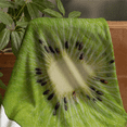 thumbnail image 2 of Cobija Manta Frazada Juana Gallo Diseño Redonda de Frutas Kiwi Ultra Suave, 2 of 4