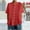 Womens Tops Plus Size-Red, variant on Homenesgenics Tops for Women Plus Size Fashion Spring/Summer Short Sleeve Round Neck Cotton-Linen Blend Button-Down Cardigan Solid Color Pleated Top Shirt Gray XXL