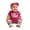 Q91 Hot Pink, variant on Angala 4 Piece Outfits For Girls Crew Neck Short Sleeve Cartoon Cow Print T Shirt With Leggings Shorts And Headwear Set Girls Autumn Daily Wear Clothes
