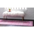 thumbnail image 6 of Unique Loom D'Amore Austin Rug Pink/Beige 2' 7" x 10' Runner Floral Bohemian Perfect For Bathroom Hallway Mud Room Laundry Room, 6 of 7