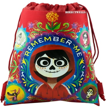 Disney Coco Licensed Red Drawstring Bag