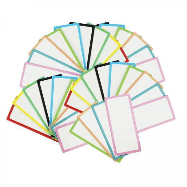 4 Etiquetas De Borrado , Imán De Nombre Impermeable Para Pizarras Blancas De Refrigerador De Oficina, 40 Uds. 3x5cm